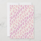 Invitation Fête des mariées de chute dans l'amour (Dos)