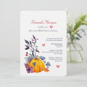 Invitation Fête des mariées de chute dans l'amour (Debout devant)