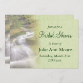 Invitation Fête des mariées de chute d'eau (Devant / Derrière)