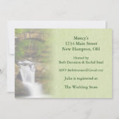 Invitation Fête des mariées de chute d'eau (Dos)