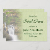 Invitation Fête des mariées de chute d'eau (Devant / Derrière)