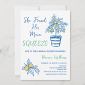 Invitation Fête des mariées de citron à base de silice (Devant)