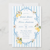 Invitation Fête des mariées de citron côtier italien à main (Devant)