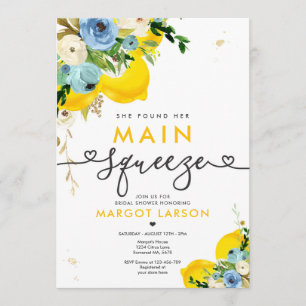 Invitation Fête des mariées De Citron Elle A Trouvé Sa Squeez