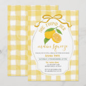 Invitation Fête des mariées De Citron Elle A Trouvé Sa Squeez (Devant / Derrière)