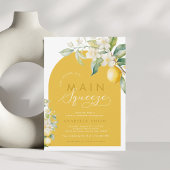 Invitation Fête des mariées de citrons floraux de Squeeze