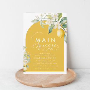 Invitation Fête des mariées de citrons floraux de Squeeze