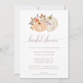 Invitation Fête des mariées de Citrouille de automne rustique (Devant)