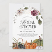 Invitation Fête des mariées de Citrouille de rouille (Devant)