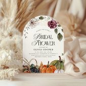 Invitation Fête des mariées de Citrouille de rouille