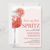 Invitation Fête des mariées de cocktails Pomelo moderne (Devant)