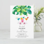 Invitation Fête des mariées de cocktails tropicaux (Debout devant)