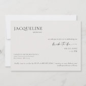 Invitation Fête des mariées de code QR beige contemporain (Devant)