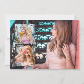 Invitation Fête des mariées de collage photo Cool moderne (Dos)