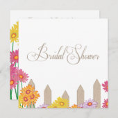 Invitation Fête des mariées de collection Garden Party (Devant / Derrière)