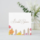 Invitation Fête des mariées de collection Garden Party (Debout devant)