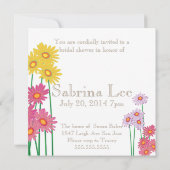 Invitation Fête des mariées de collection Garden Party (Dos)