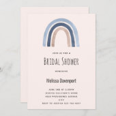 Invitation Fête des mariées de conception du saumon arc-en-ci (Devant / Derrière)