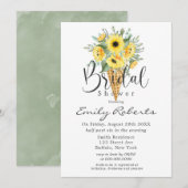 Invitation Fête des mariées De Cône De Crème De Tournesol Jau (Devant / Derrière)