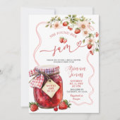 Invitation Fête des mariées de confiture d'été Coquette Straw (Devant)