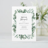 Invitation Fête des mariées de congé de charpente de grenerie (Debout devant)