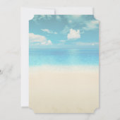 Invitation Fête des mariées de coquillages de plage (Dos)