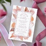 Invitation Fête des mariées de coquillages de plage Brunch &<br><div class="desc">Brunch & Bubbly Beach Seashells Bridal Shower Invitations présente de jolis coquillages sur un arrière - plan blanc avec vos informations Bridal Shower Invitation. Idéal pour célébrer votre Mariée spéciale avec un cadre de coquillage moderne sur le thème de la plage de boho avec une élégante typographie de script "Brunch...</div>