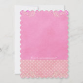 Invitation Fête des mariées de corse rose (Dos)