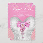 Invitation Fête des mariées de corse rose (Devant / Derrière)