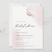 INVITATION FÊTE DES MARIÉES DE COULEUR D'EAU BLANC (Devant)