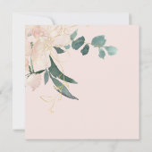 INVITATION FÊTE DES MARIÉES DE COULEUR D'EAU DE BUNCH FLORAL  (Dos)