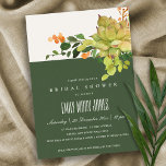 INVITATION FÊTE DES MARIÉES DE COULEUR D'EAU FLORALE SUCCULTE<br><div class="desc">Si vous avez besoin d'une personnalisation ou d'autres éléments correspondants,  n'hésitez pas à me contacter à l'adresse yellowfebstudio@gmail.com</div>