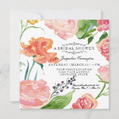 Invitation Fête des mariées de couleurs de coucher de soleil  (Devant)