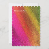 Invitation Fête des mariées de couleurs multiples d'automne (Dos)