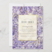 Invitation Fête des mariées de coupe de gemstone d'améthyste  (Devant)