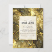 Invitation Fête des mariées de coupe en pierre de taille Topa (Devant)