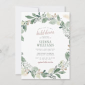 Invitation Fête des mariées de couronne Feuille d'Eucalyptus  (Devant)