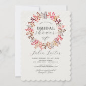 Invitation Fête des mariées de couronne Feuille d'Eucalyptus (Devant)