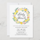 Invitation Fête des mariées de couronnes de citron (Devant)