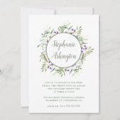 Invitation Fête des mariées de courroie de Wisteri (Devant)