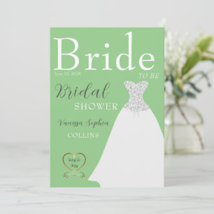 Invitation Fête des mariées de couverture de magazine Chic