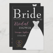 Invitation Fête des mariées de couverture de magazine Chic (Devant / Derrière)