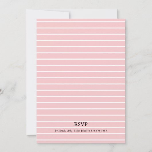 Invitation Fête des mariées de couverture de magazine moderne (Dos)