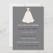 Invitation Fête des mariées de couverture du magazine (Dos)