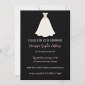 Invitation Fête des mariées de couverture du magazine (Dos)