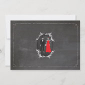 Invitation Fête des mariées de crânes Itinéraire Bachelorette (Dos)