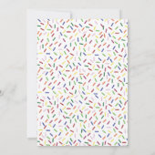 Invitation Fête des mariées de crème glacée aux fraises ramas (Dos)