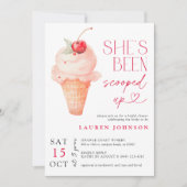 Invitation Fête des mariées de crème glacée Cherry Up (Devant)