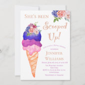 Invitation Fête des mariées de crème glacée Elle a été ramass (Devant)