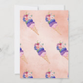 Invitation Fête des mariées de crème glacée Elle a été ramass (Dos)